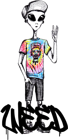 Dime Qué Es Lo Que Quieres Porque Lo Que Queremos Son - Trippy Alien Drawing (500x500)