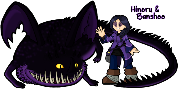 Image Of My Character And Her Dragon Made By Doubleleggy - Cartoon (625x338)