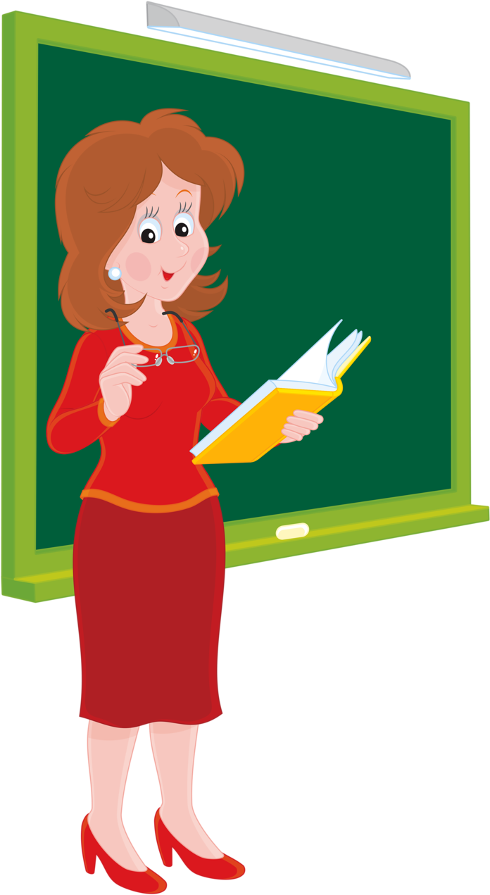 B *✿* Teachers - Clipart Community Helpers Teacher (697x1280)
