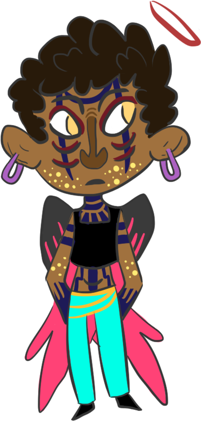 Chibi Archangel Michael Ii By Dogheir - Cartoon (732x851)