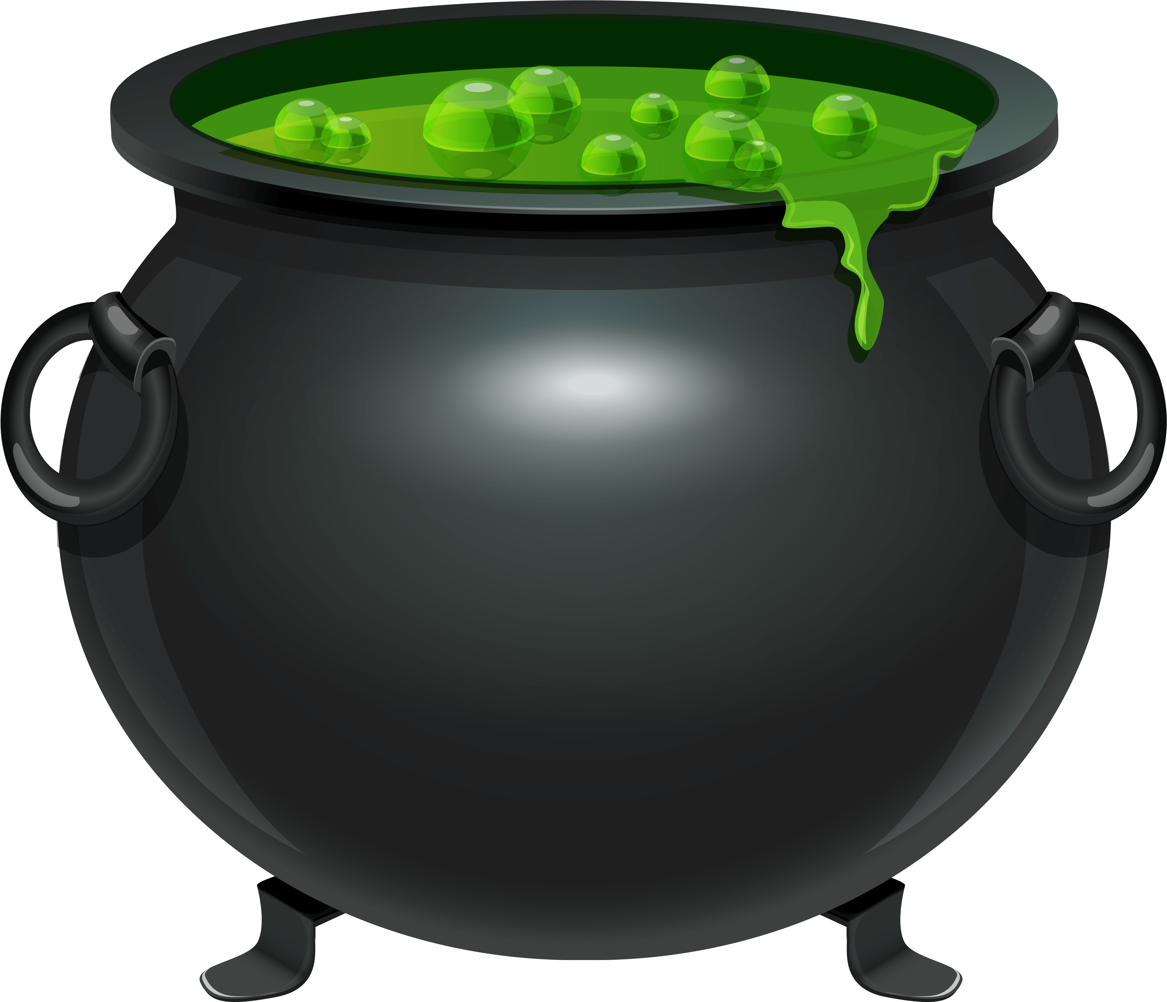 Halloween Witches Cauldron Clip Art - Cauldron Png (4122x3481)