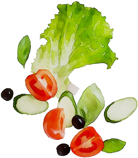 Natural Foods Clipart Lettuce Vegetarian Cuisine Food - Seedless Fruit (690x690)