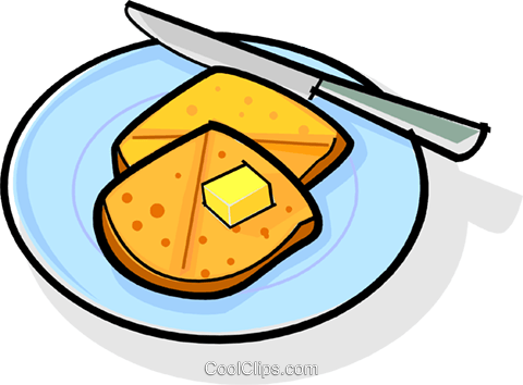 Slices Of Toast Royalty Free Vector Clip Art Illustration - French Toast Clip Art (480x354)