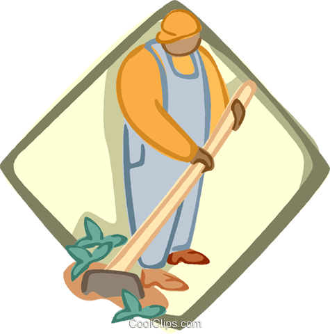 Gardening, Farmer Royalty Free Vector Clip Art Illustration - Illustration (475x480)
