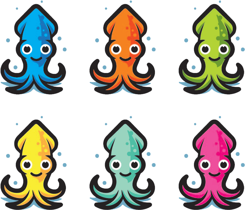 Squid Clipart Deep Sea Creature - Нексо Найтс Рыцари (1000x1000)