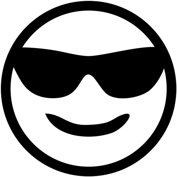 Sunglasses Emoji Png Transparent Images - Pumpkin Carving Sunglasses Emoji (720x720)