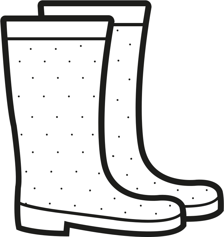 Amazing Rain Boots Coloringage Colouringages Duck In - Rainboots Clipart Black And White (1000x864)