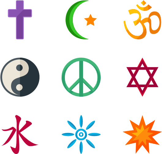 Faith Icons - Religious Symbols (600x564)