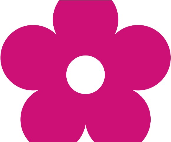 Yellow Flower Clipart Groovy - Colored Flowers Png Clipart (640x480)