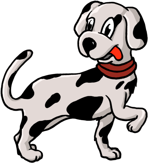 How To Draw A Dalmatian Puppy For Kids Easy - Dog Tail Drawing (600x600)