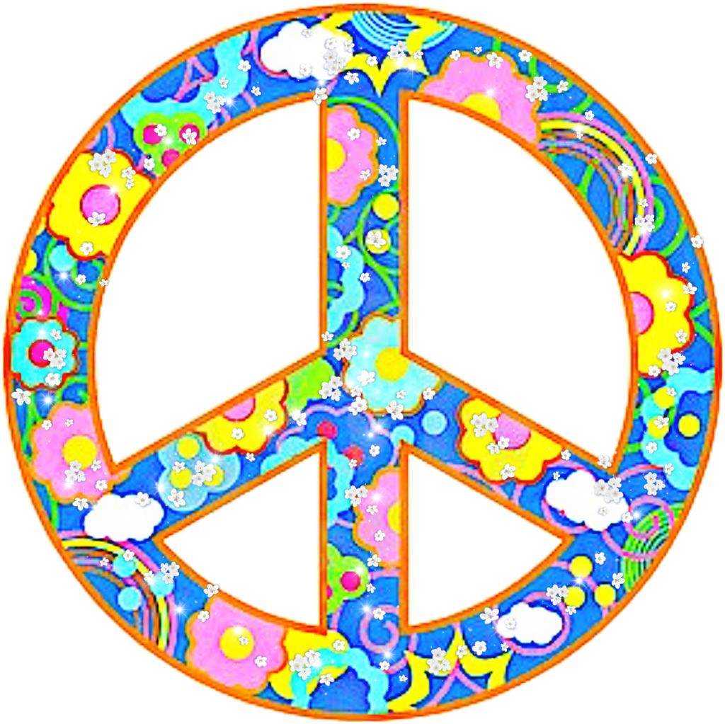 #hippie #hello #summer #flower #freetoedit - Peace Love And Happiness (1024x1023)