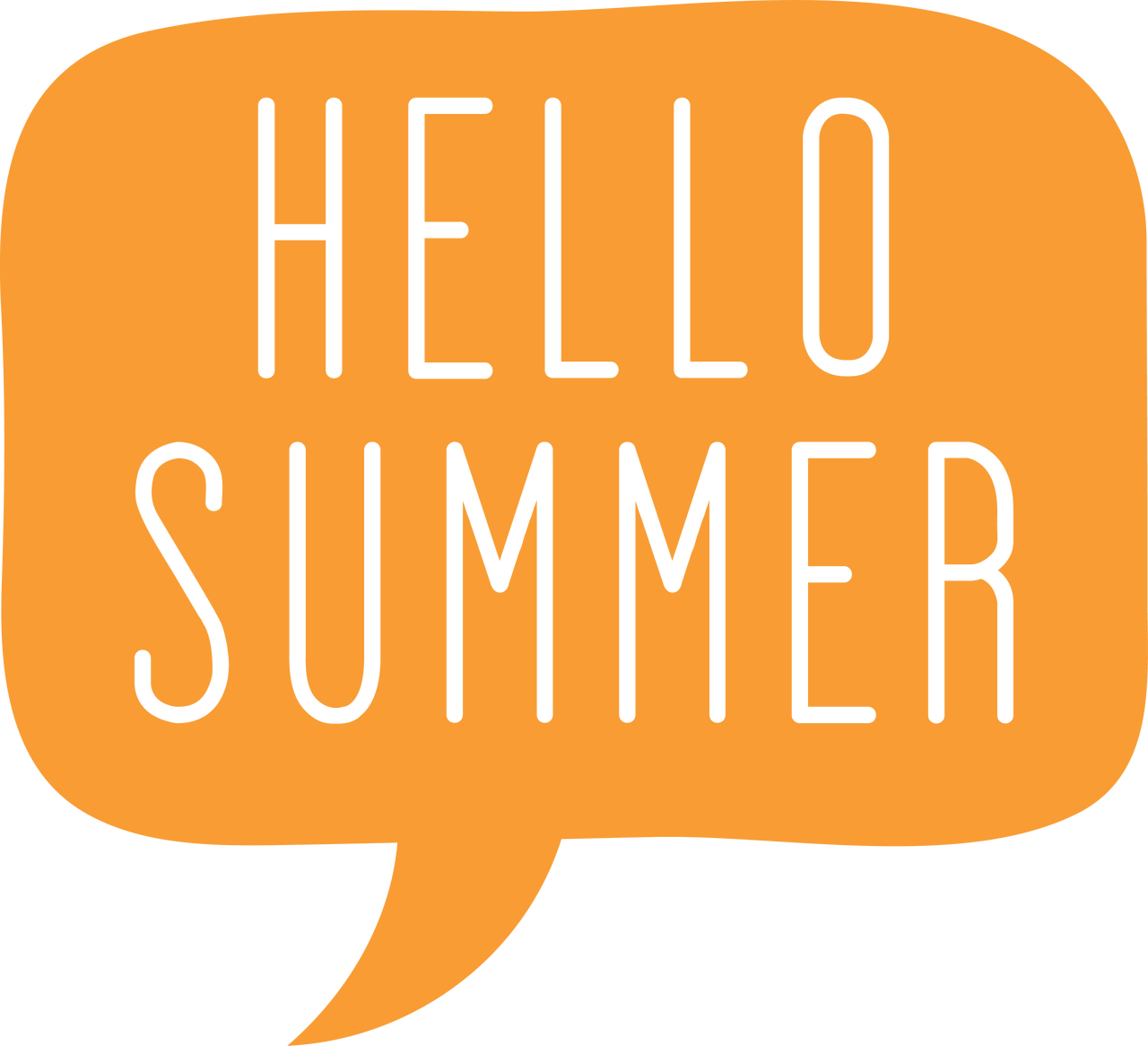 Hello Summer Bubble Svg Cut File - Graphic Design (1280x1166)