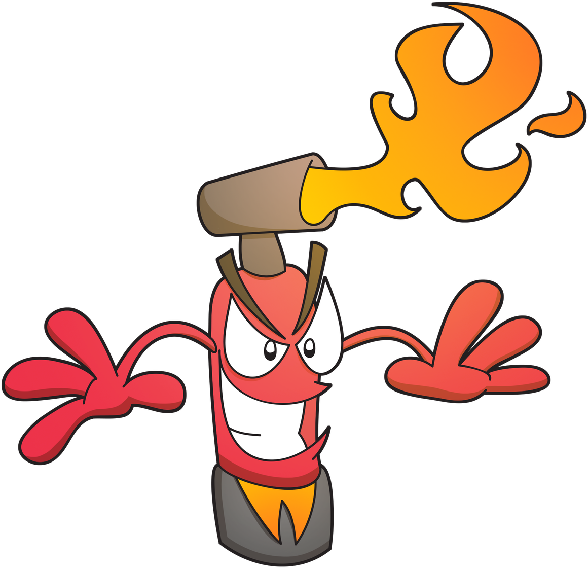 #art #lighter #blowtorchpic - Cartoon (1200x1151)