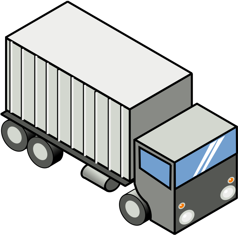 Iso Truck - Truck Clip Art (800x800)