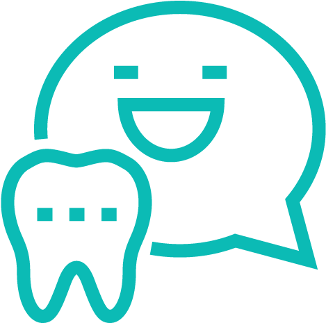 Blue Icon Of A Tooth With A Chatbox On Top - Dentistry (500x500)