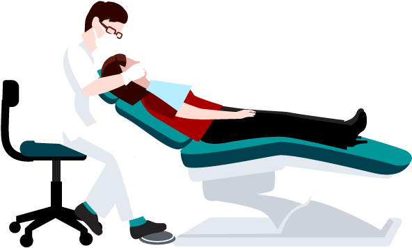 Dentist And Patient - Sunlounger (600x485)