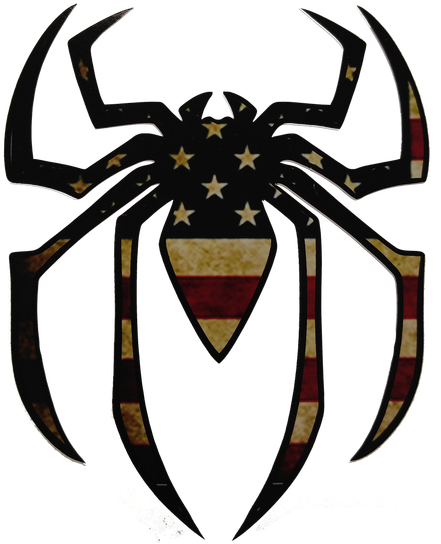 Us Flag Spider - Spiderman Logo Silhouette (500x641)