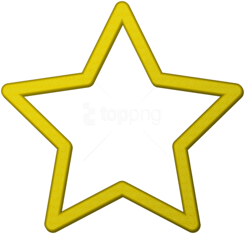 Free Png Download Yellow Star Border Frame Png Clipart - Yellow Star Image Transparent (850x814)