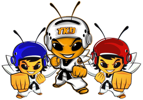 Tkd Killer Bees 1 - Cartoon (574x394)