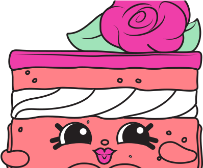 Cake Shopkin Shopkins 7 034 Primrose Petal A Common - Cake (575x329)