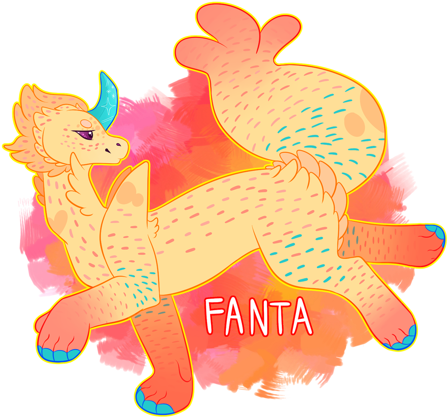 Fanta By Summerslushie - Cartoon (913x876)