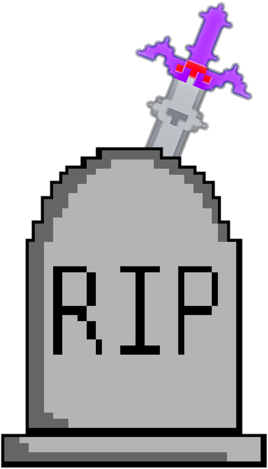 Pixel Art Gravestone (552x1200)