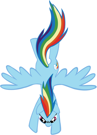 Music Controls - Rainbow Dash Fall (321x445)