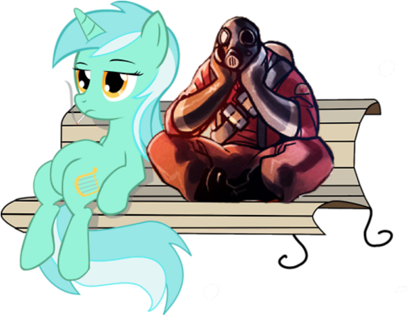 Sitting Lyra - Image - Pyro Tf2 Sitting (600x456)