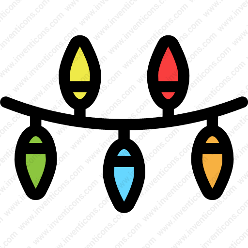 Christmas Decoration Lights - Christmas Decorations Icon Png (512x512)