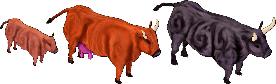 Cattle Png - Haven And Hearth Cow (945x289)