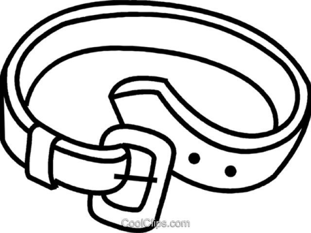 Belt Clipart Black And White - Clip Art Belt (640x480)