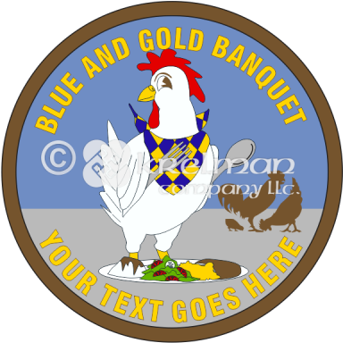 K1206 Chicken Plate - Cartoon (400x400)