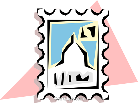Cool Stamp Royalty Free Vector Clip Art Illustration - Stamp Clipart (480x357)