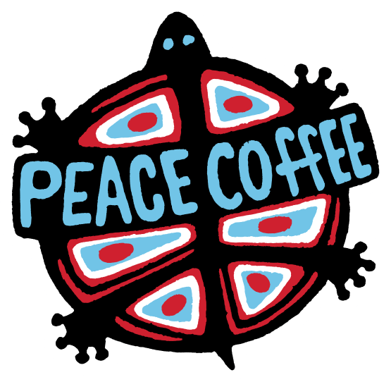 Coffee Beans Clipart Coffie - Peace Coffee Logo (555x542)