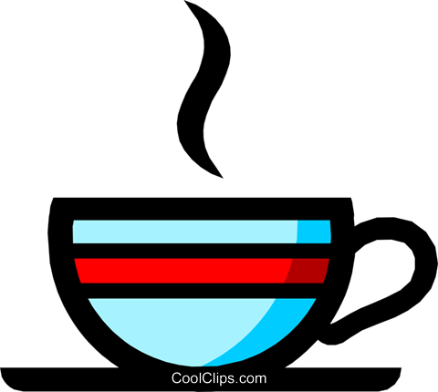 Symbol Of A Cup Of Coffee Royalty Free Vector Clip - Coffee Mug Clip Art (480x430)