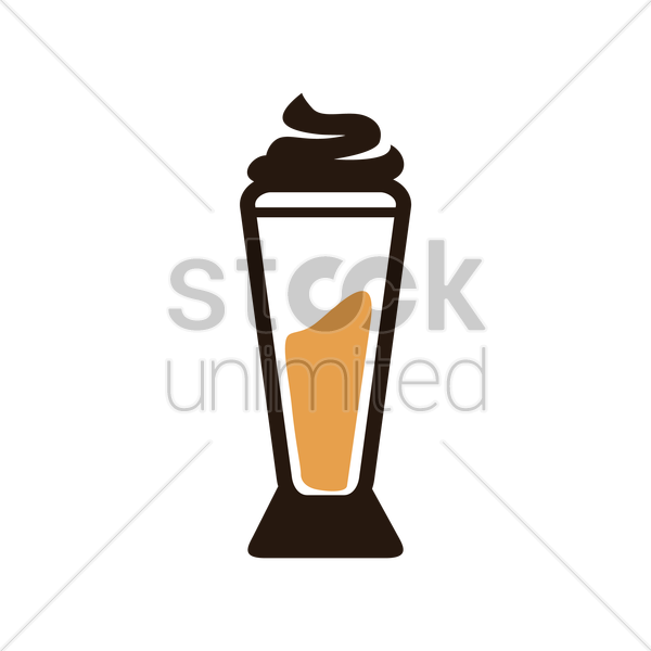 Coffee With In A Glass Vector Image - Coffee Glass Vector (600x600)