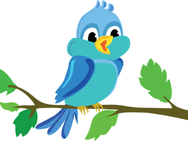 Budgie Clipart Animated - Bird In A Tree Cartoon (640x480)