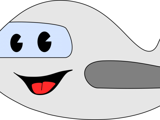 Aircraft Clipart Happy - Airplane Clip Art Cute (640x480)