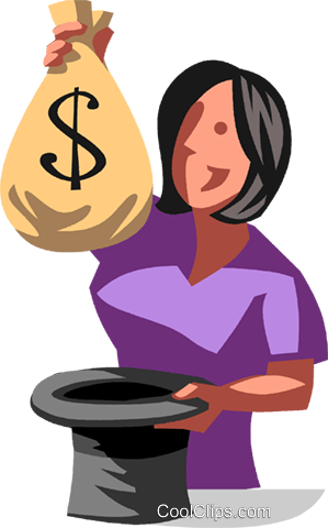 Businesswoman Pulling Money Out Of A Hat Royalty Free - Businesswoman Pulling Money Out Of A Hat Royalty Free (299x480)