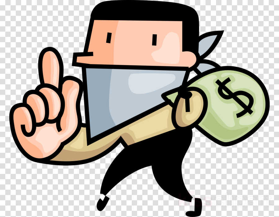 Bank Robber Png Clipart Bank Robbery Clip Art - Transparent Bank Robber Clipart (900x700)
