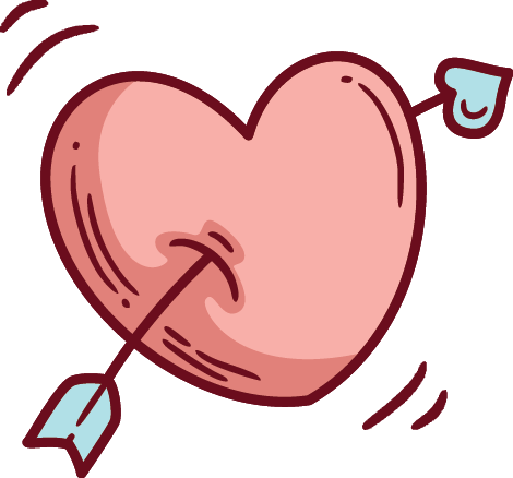 Heart Arrow - Heart (470x438)