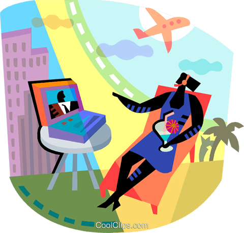 Family Vacations Royalty Free Vector Clip Art Illustration - Illustration (480x458)