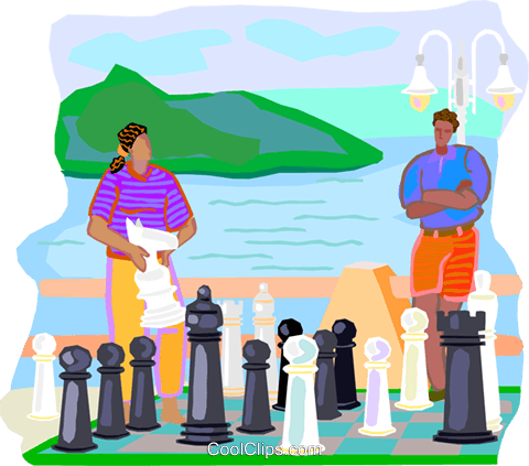 Travel And Vacations, Playing Chess Royalty Free Vector - Travel And Vacations, Playing Chess Royalty Free Vector (480x423)
