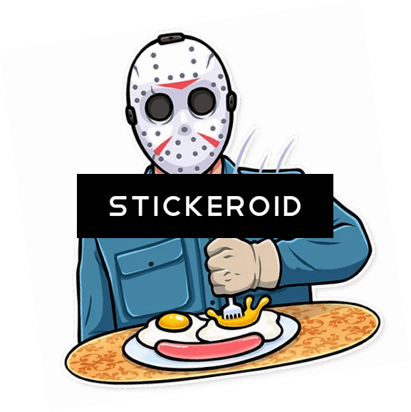 Bon Appetite - Стикеры Джейсон Вурхиз (577x578)