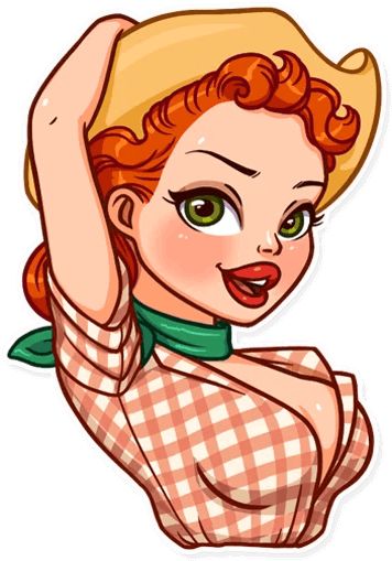 Add This Sticker Package - Girl Sticker Png Telegram (512x512)