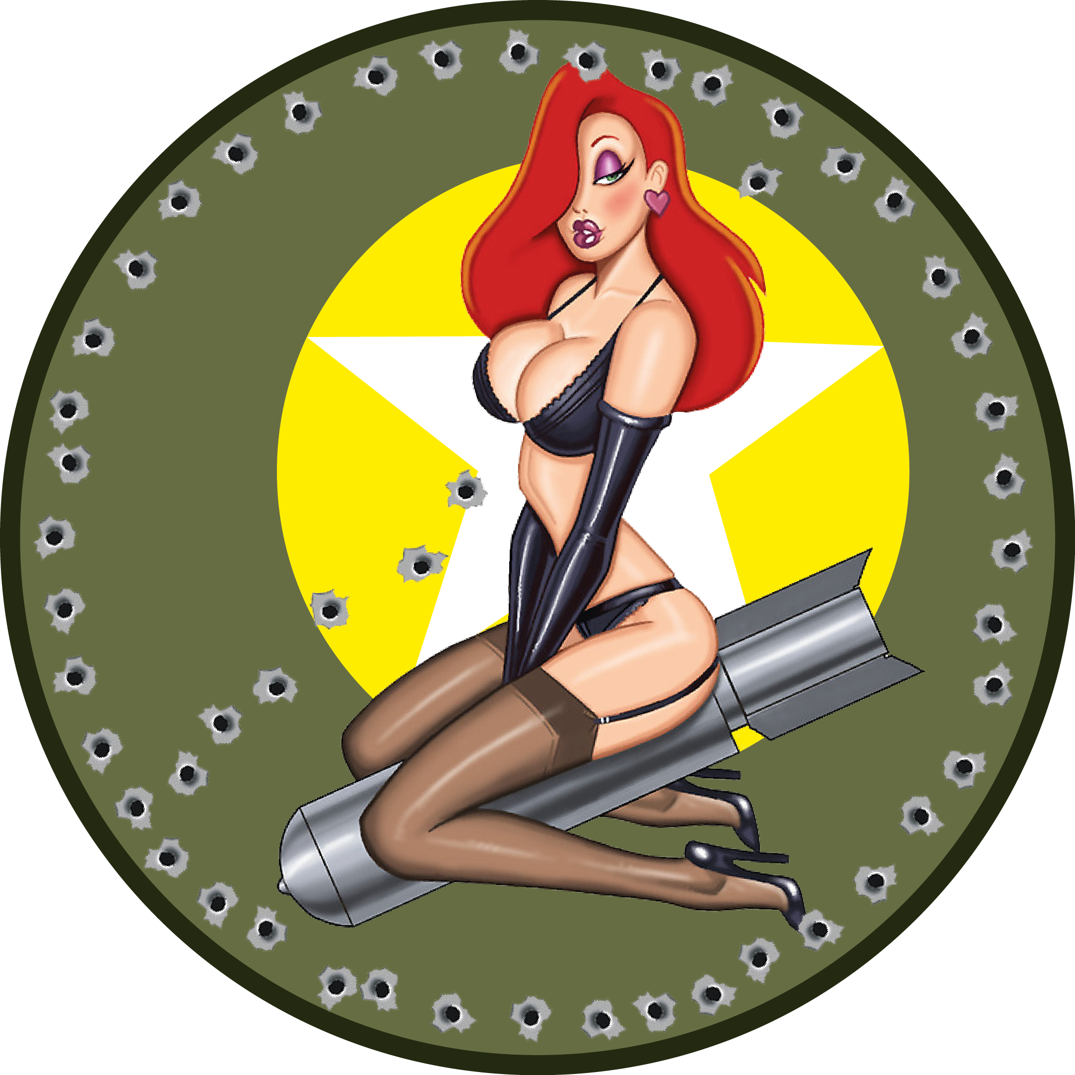 Pin-up Pétaf - Cartoon Jessica Rabbit Hot (2166x2166)