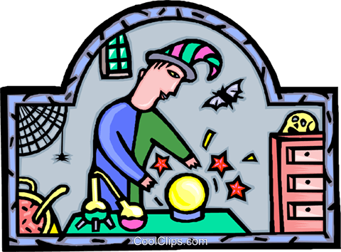Witchcraft, Crystal Ball, Fantasy Royalty Free Vector - Baker (480x354)