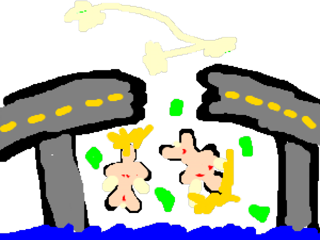 Broken Bridge Clipart Fantasy - Illustration (640x480)