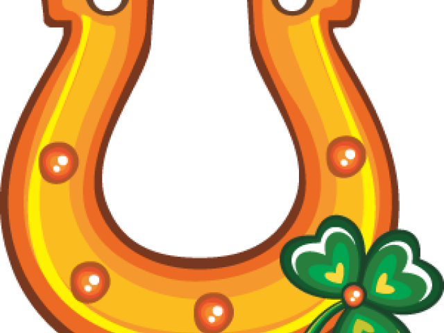 Saint Patricks Day Clipart Horseshoe - Clip Art Horseshoes St Patrick's Day (640x480)