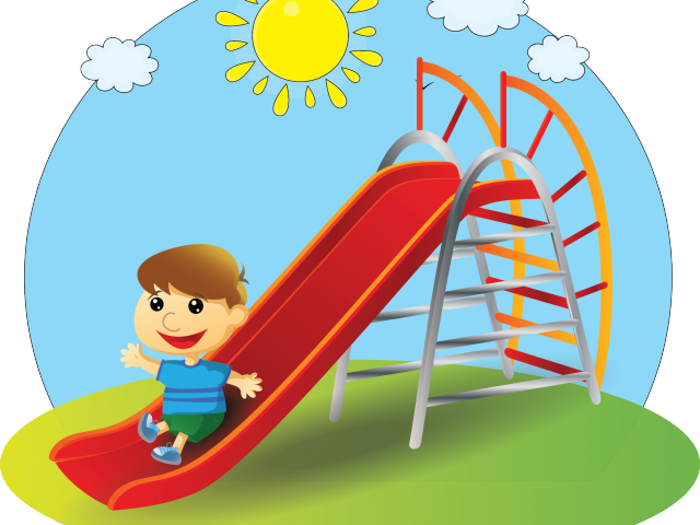 Swing Clipart Kindergarten - Slide Cartoon Png (640x480)